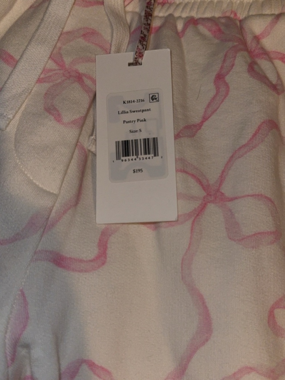 LOVE SHACK FANCY Sweatpants Cropped Hoodie SET Pastry Pink BNWT! XS S - Picture 5 of 5